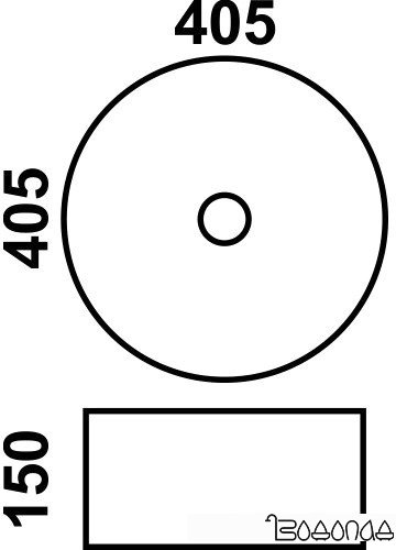 Умывальник Melana MLN-7078A 40.5x40.5