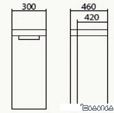 Аква Родос Шкаф HeadWay