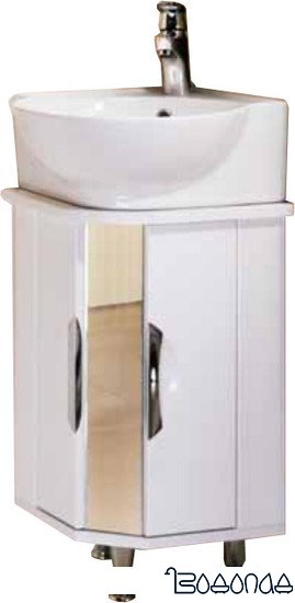 Aqwella Дельта 45 угловая тумба под умывальник [Del.01.04]