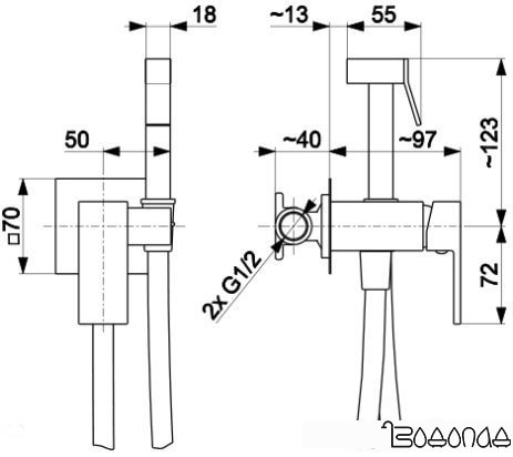 Гигиенический душ Armatura Logon 5139-512-00