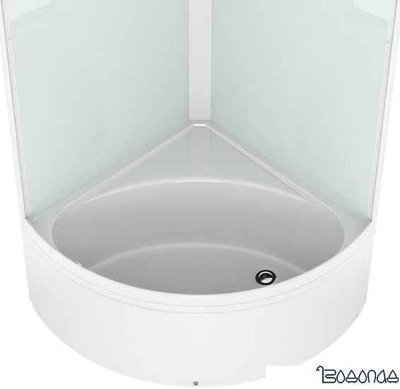 Душевая кабина Domani-Spa Simple 99 high 90x90 (белый/прозрачное стекло) фото 4