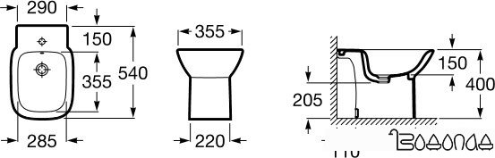 Биде Roca Debba [355994000]