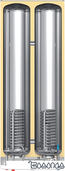 Накопительный электрический водонагреватель Thermex Flat 100 V Combi