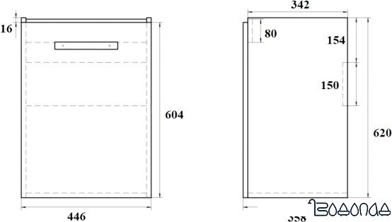 Dreja Тумба под умывальник Almi New 50 99.0502 (белый) фото 4
