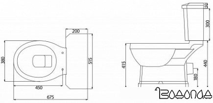 Унитаз BelBagno Trevi BB135CP фото 4