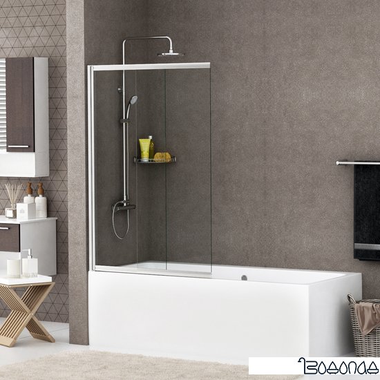 Стеклянная шторка для ванны Wasserkraft Main 41S02-80 WasserSchutz фото 2