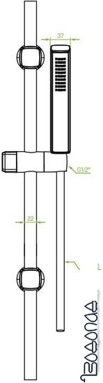 Душевой гарнитур Laveo Pola NAP 81A1