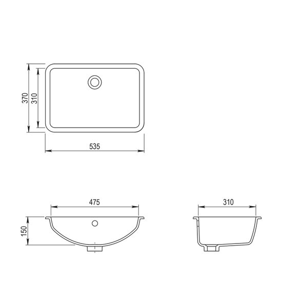 Умывальник Aquasanita BQС 53 700 (белый)