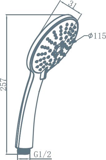 Душевая лейка AM.PM Spirit F0270064 фото 2