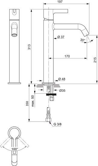 Смеситель Ideal Standard Joy BC782AA