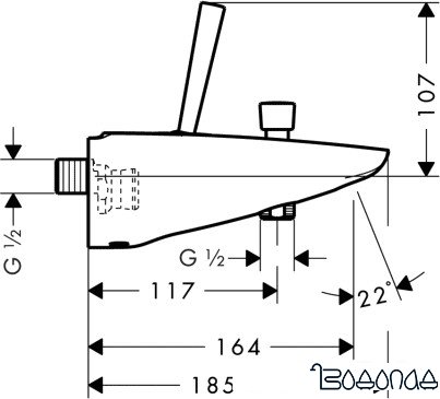 Смеситель Hansgrohe PuraVida 15472000