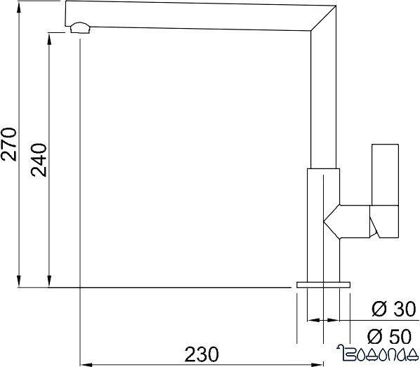 Смеситель Elleci Ares Aluminium M79