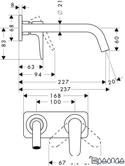 Смеситель Axor Citterio M 34115000