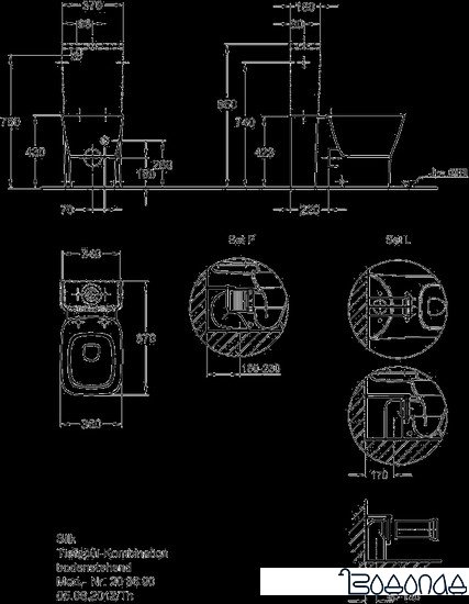 Унитаз Keramag Silk [F203600000 + 227630000 + 572620000]
