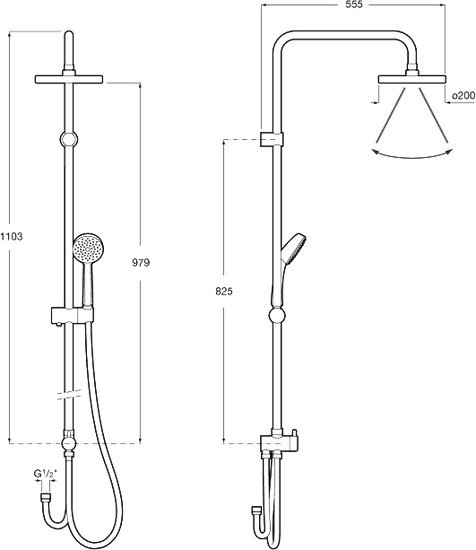Душевая система Roca Victoria (5B9961C00)