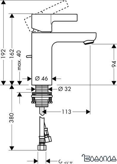 Смеситель Hansgrohe Metris S 31060000