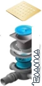 Трап/канал Pestan Confluo Standard Drops 3 Gold фото 1