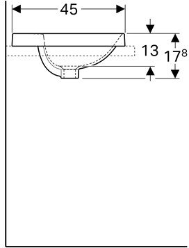 Умывальник Geberit Variform 500.742.01.2