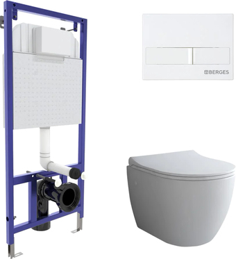 Унитаз Berges Wasserhaus Okus + Toma Slim SO + Novum525 + L1 043263