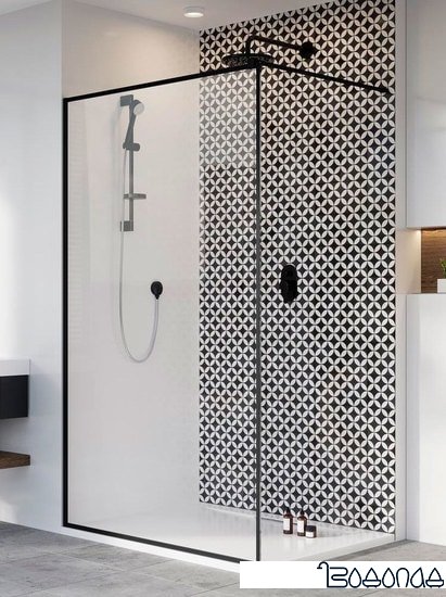 Душевая стенка Radaway Modo New Black II Frame 90 (черный/прозрачное)