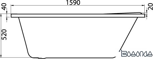 Ванна Santek Ибица XL 160x100 R [1WH112037]