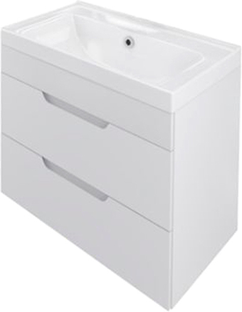 Toppus Тумба Satin 60 с умывальником Fest (белый глянец)