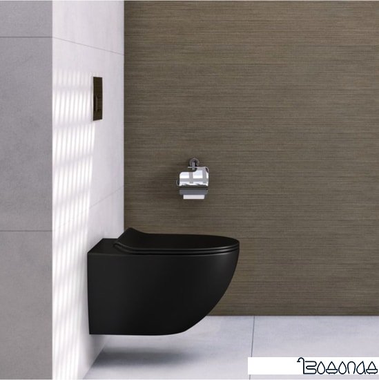 Унитаз Calani Loyd Slim CAL-C0020 (черный) фото 4