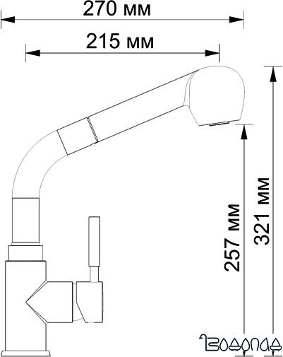 Смеситель Wasserkraft Main 4166