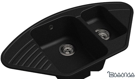 Кухонная мойка GranFest QUARZ Z-14 (черный)