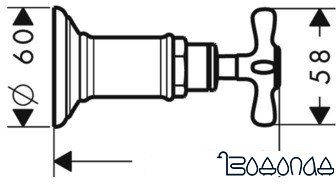 Вентиль Axor Montreux 16871000 (хром) фото 2
