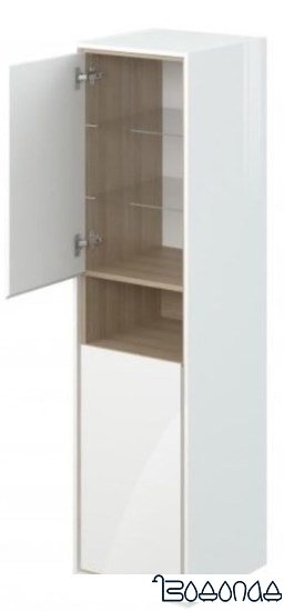 Мебель для ванных комнат Cersanit Шкаф-полупенал Louna SP-SL-LOU/Wh фото 4