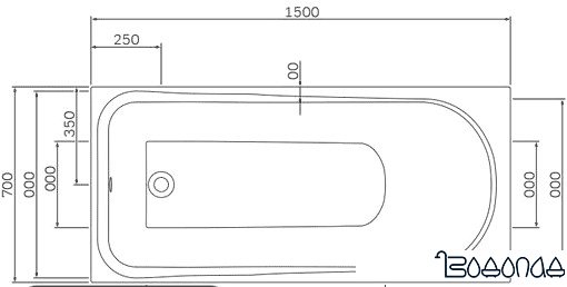 Ванна AM.PM W80A-150-070W-A 150x70