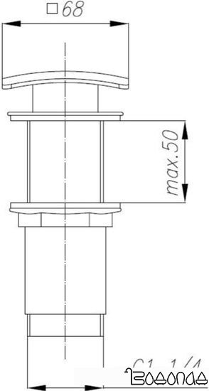Донный клапан Armatura 660-454-81