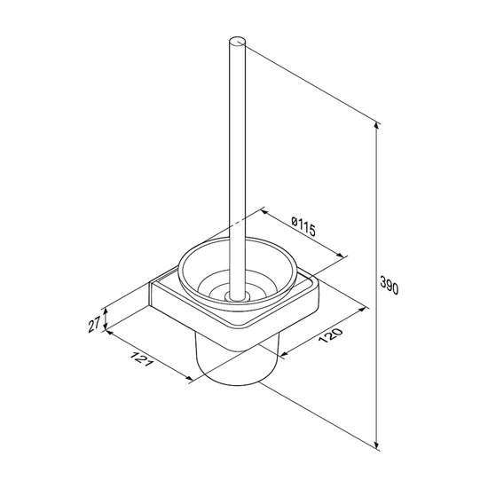 Ершик для унитаза Damixa Jupiter DA7733300 фото 3