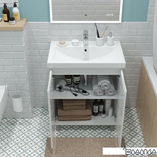 Briz Тумба напольная Мальта 70 с умывальником Фостер фото 4