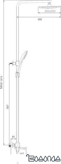 Душевая система Gappo G2417-60