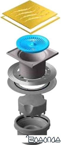 Трап/канал Pestan Confluo Standard Vertical Tide Gold фото 1