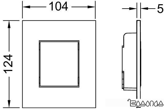 Панель смыва Tece Now 9242401 (хром глянцевый)