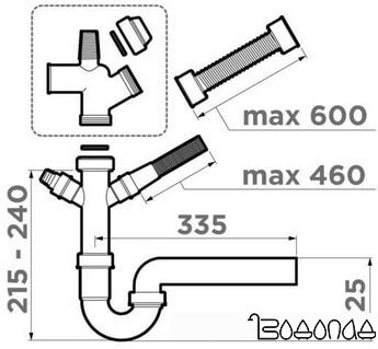 Сифон Omoikiri NA-01 4956655