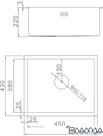 Кухонная мойка Gerhans K35043 фото 2 Кухонная мойка Gerhans K35043 фото 2