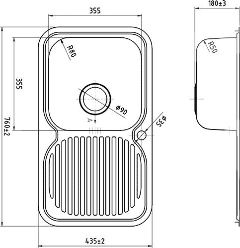 Кухонная мойка IDDIS Strit STR76SRi77 Кухонная мойка IDDIS Strit STR76SRi77