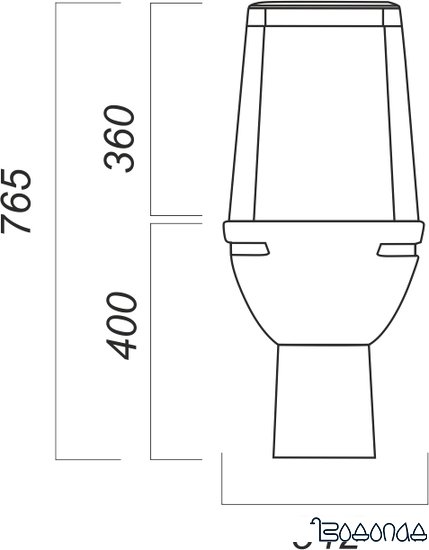 Унитаз Sanita Марс Комфорт MRSSACC01030413R фото 3