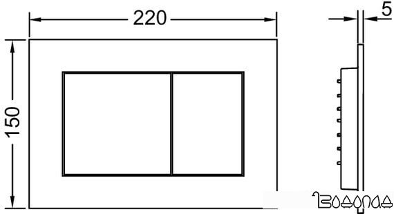Панель смыва Tece Now 9240405 (белый)