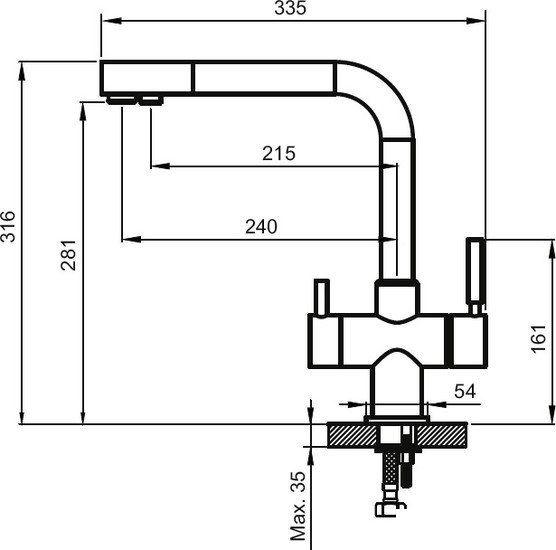 Смеситель Ahti Kemi KM813015