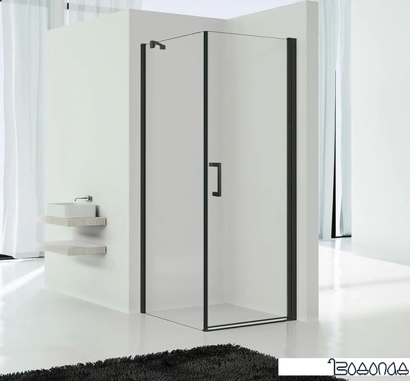 Душевой уголок Vincea Orta VSR-1O9090CLB (черный/прозрачное)