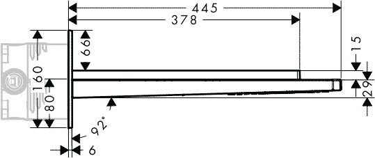 Верхний душ Hansgrohe Raindance Rainfall 180 AIR 2jet (28433000) фото 2