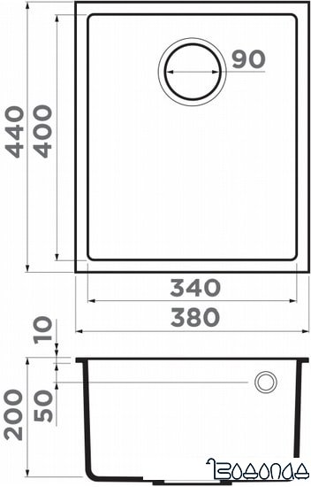 Кухонная мойка Omoikiri Bosen 38-U GR (leningrad grey)