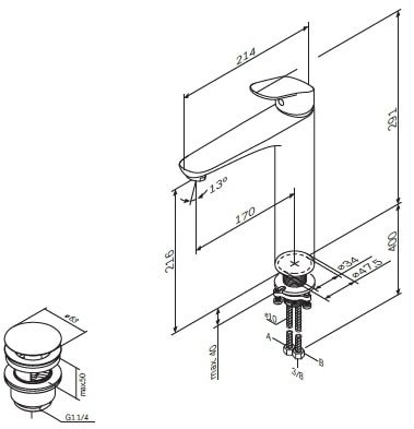 Смеситель AM.PM Like F8092200