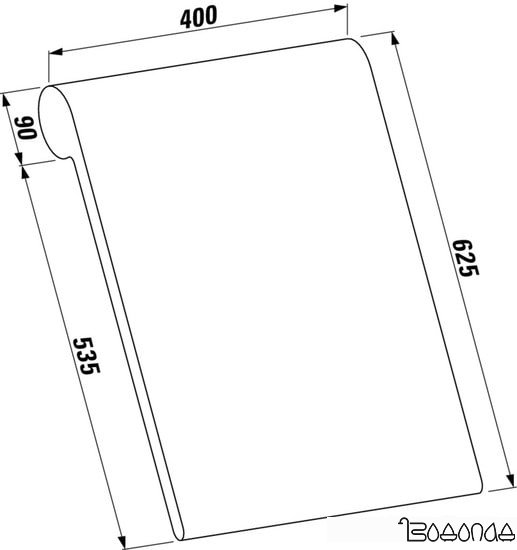Подголовник для ванны Laufen Sonar 2.9234.0.087.000.1