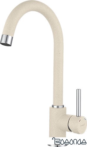 Смеситель GranFest Мрамор 3650 (белый)